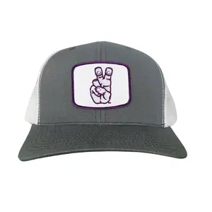TCU Frog Hand Square Shape / Curved Bill Mesh Snapback / 126 / TCU001