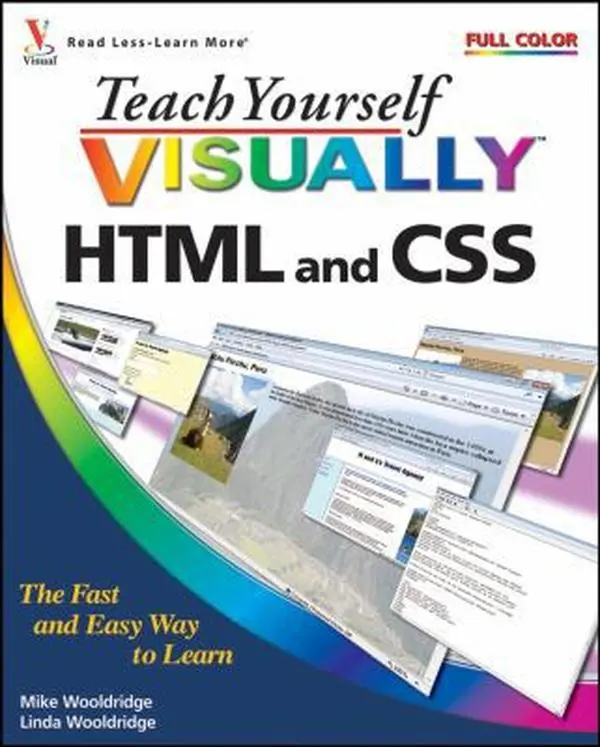 Used Book - Teach Yourself Visually HTML and CSS Tutorial by Mike Wooldridge (Paperback, English) - Good Condition, 175 Tasks, Full-Color Screen Shots for Quick HTML and CSS Learning