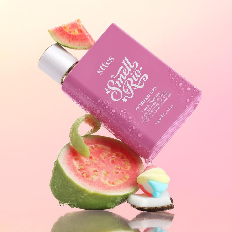 New Sttes Perfume 04# (Original Tropical Juicy) – Eau de Parfum for Women – Richer Scent, Longer Lasting – Guava Nectar, Vanilla, Cotton Candy – Perfumes & Fragrances (100ml / 3.4 fl oz)