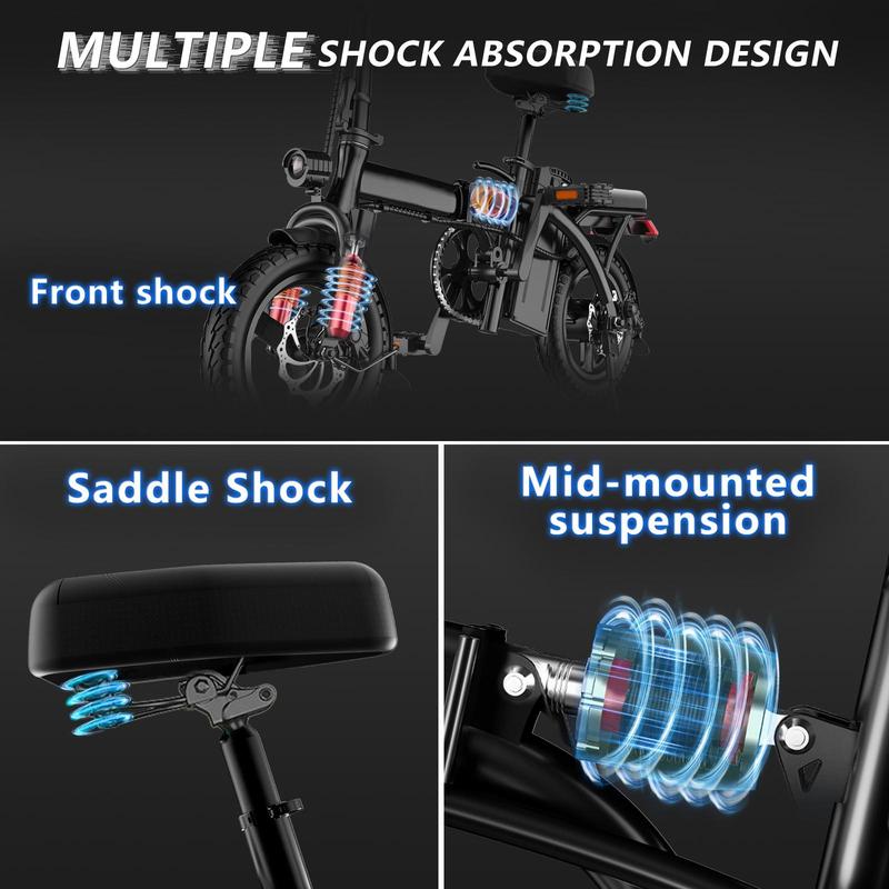 A1 750W Folding Ebike,20MPH+ Speed,30+ Mile Range,Removable Battery,Perfect for Daily Commute,UL 2849 Certified