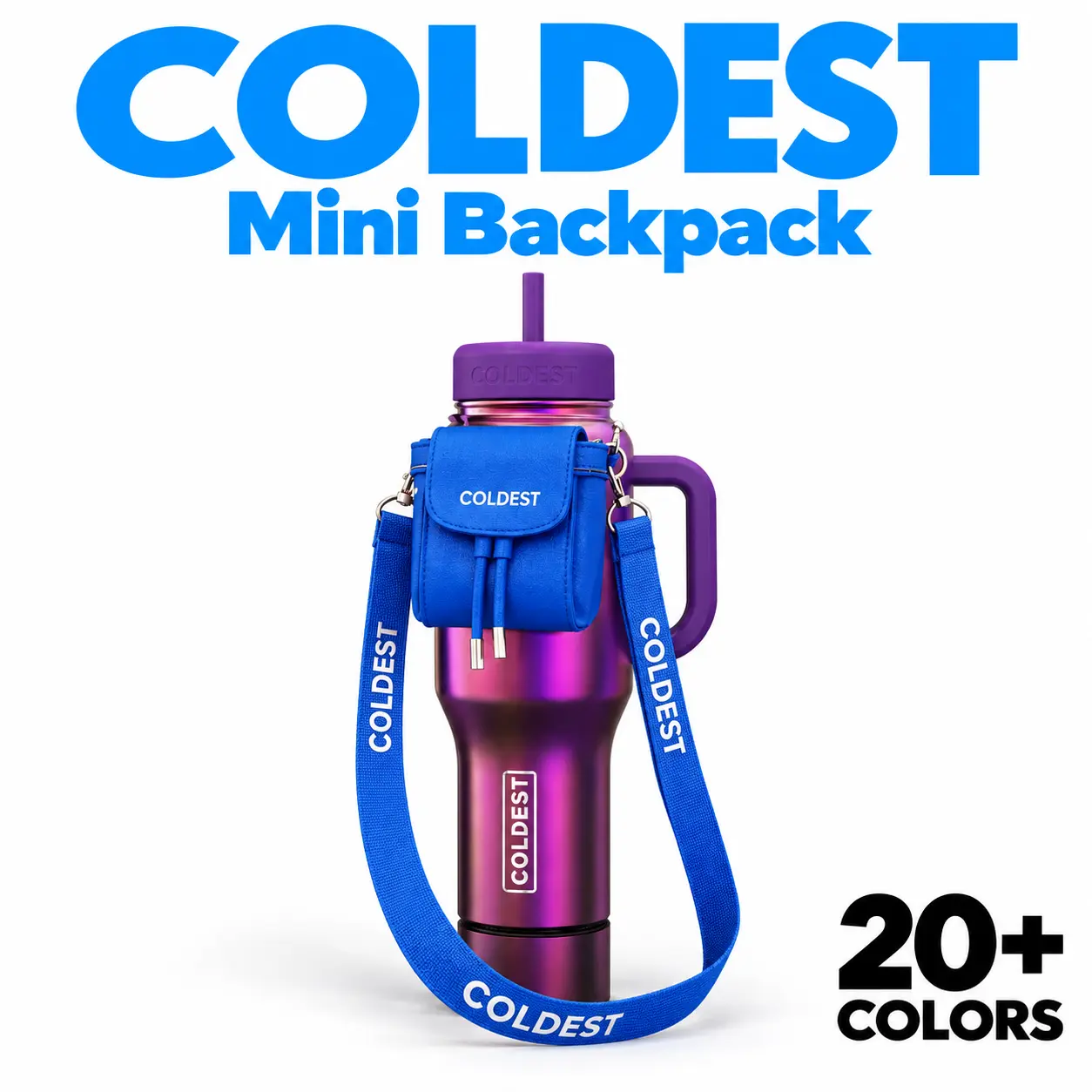 COLDEST Mini Backpack – Lip Balm Holder + Key Hanger + Mint Holder + Mini Backpack Storage