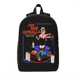 Chucky Backpack- Horror Movie Theme Zipper Closure School Bag, Fan Essential, Birthday Gift, Back-to-School Essential, Daily Use Laptop Backpack, Horror Character Design, Durable Shoulder Straps, Secure Storage, Pop Culture, Hand Washable, Teen Gift