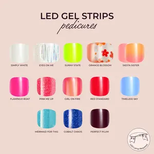 Kleo Kolor Pedicures LED Gel Strips Collection