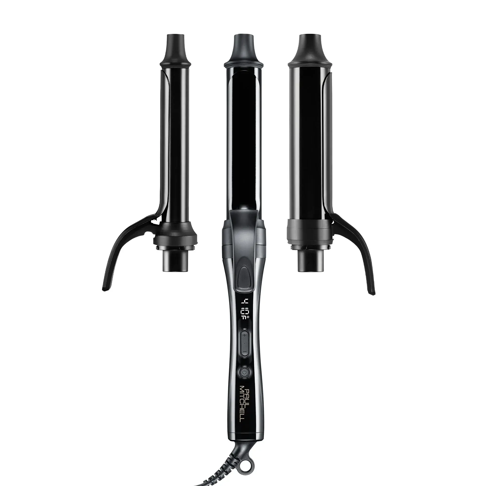 Paul Mitchell 3-in-1 Ceramic Interchangeable Curling Iron, for All Hair Types, with Storage, Plug, 2-Year Ext., Minimizes Damage