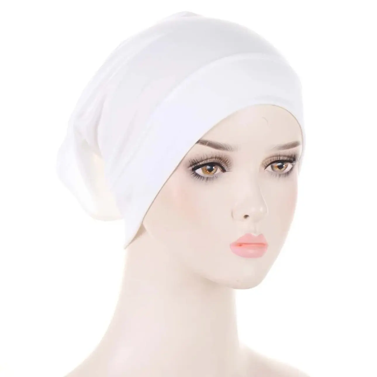 Cotton Jersey Hijab Undercap - White, Comfortable Fit, Versatile Design, Ideal for Everyday Wear Cotton Jersey Hijab Undercap - White, Comfortable Fit, Versatile Design, Ideal for Everyday Wear