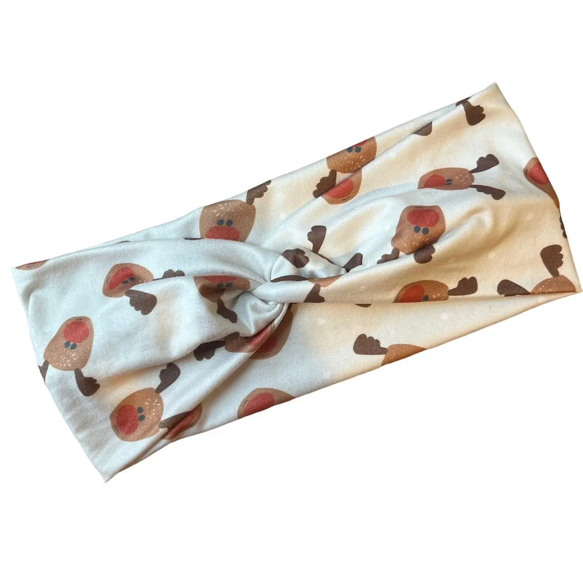 Rudolph Christmas Cream Adult Stretchy Headband