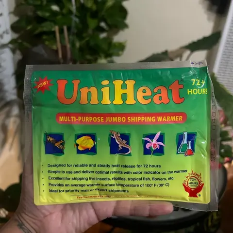 Heat packs for plants
