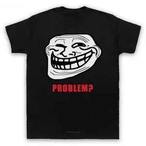 TROLLFACE MEME RAGE COMIC FUNNY TROLL JOKE INTERNET Mens Womens TEE Shirt