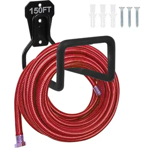 Durable Garden Hose Holder, 1 Set Wall Mounted Water Hose Hanger, Sturdy Hose Reel Hose Hooks for Garden Retractable Hose, Water Hose, Garden Hose Storage Rack