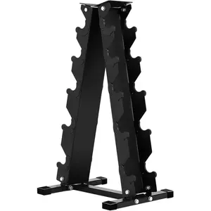 Dumbbell Rack for Home Gym, Heavy-Duty Steel Weight Storage Stand Only, Large Capacity & Anti-Rust Powder-Coated, with Non-Slip Stabilizing Base