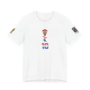 Modrić 10 Croatia Soccer Jersey Tee | Football Player Number Tee