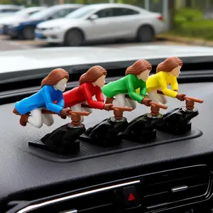 Witch and Wizard Broomsticks Dashboard Drift Ornaments, Drift Turn Wizard Broomsticks Decor, Fun Fantasy Gifts for Car Enthusiasts, Vehicle Interior Dashboard Drifting