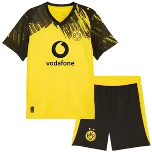 Borussia Dortmund 2025/26 Home and Away Full Set Soccer Kit, Bundesliga Premium Fabric Match Style Set W