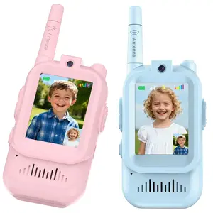 Video Intercom Toy, Rechargeable Voice Changer, Outdoor 300m Range, Wall Through 30m, Photo Album, Christmas Birthday Gift, Rechargeable Walkie Talkies