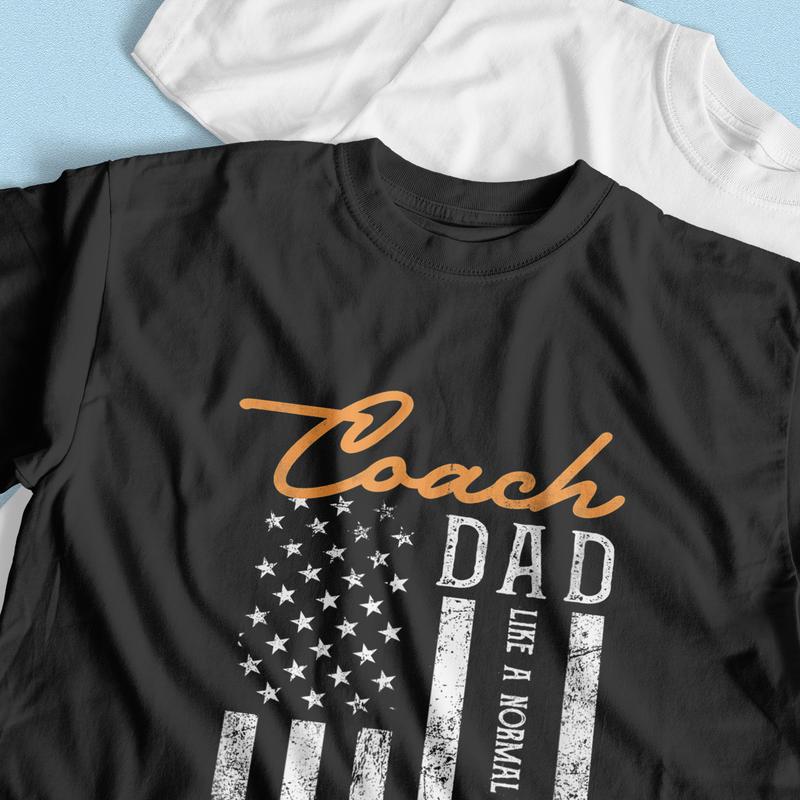 Mens Football Coach Dad Like A Normal Dad Only Cooler USA Flag T-Shirt Breathable Graphic Tee Peak Design Sweatshirt Hoodie