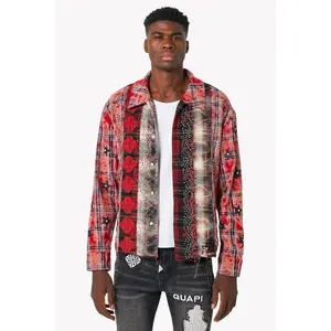 GUAPI Blood Red Patch Flannel