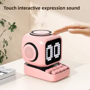 Intelligent Cute Cartoon Robot AI Voice Smart Bluetooth Speaker Mini Computer Magnetic Wireless Charger