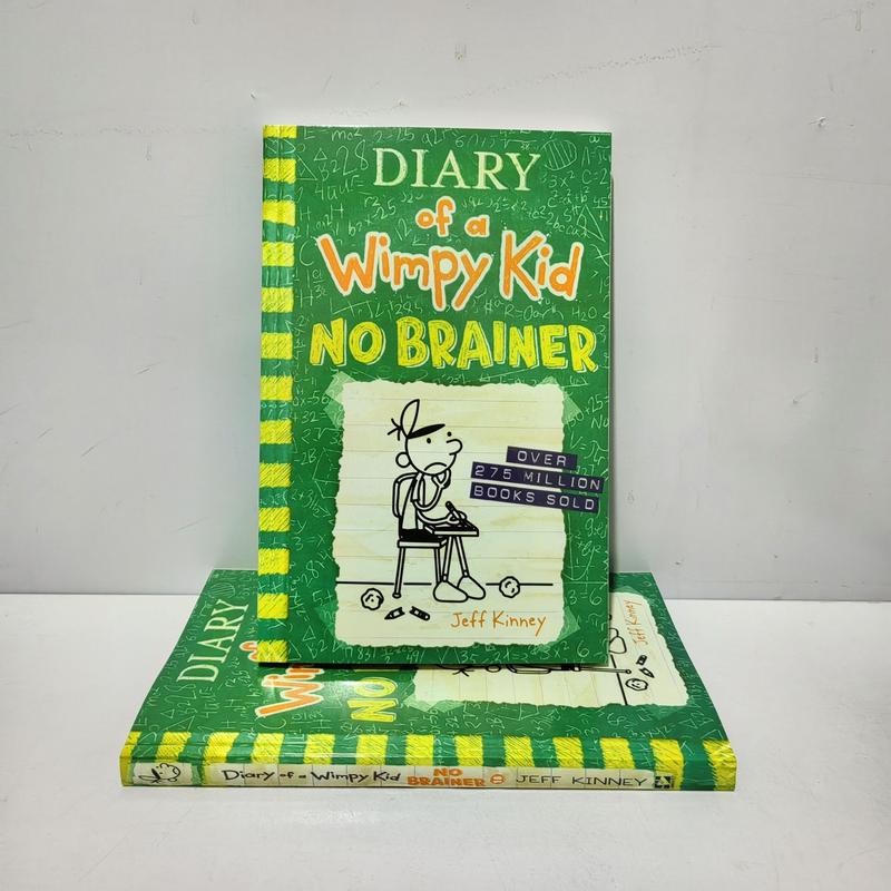 Diary of a Wimpy Kid #18: No Brainer by Jeff Kinney | Illustrated Middle School Comic Novel | School & Office Equipment