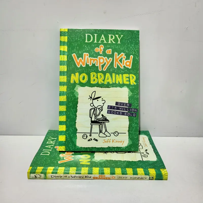 Diary of a Wimpy Kid #18: No Brainer by Jeff Kinney | Illustrated Middle School Comic Novel | School & Office Equipment