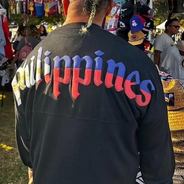 Philippines Flag Puff Print Long Sleeve Jerseys