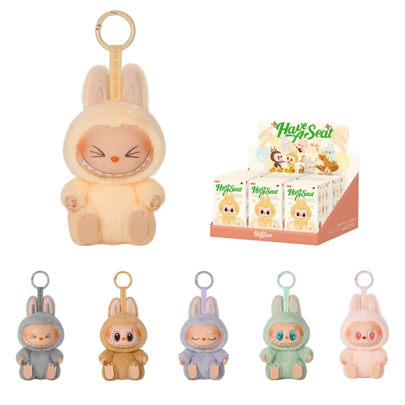 [Spanish] – THE MONSTERS – Have a Seat – Muñeco de Peluche de Vinilo, Caja Sorpresa, Set Completo