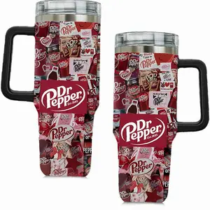 Quality Dr Pepper Tumbler, Soda Lover 40oz Tumbler, Cute Drink Insulated Cup, Pop Drink Travel Mug, Gift for Dr Pepper Fans - Available Now