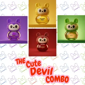 CUTE DEVIL BUNDLE (PACK OF 4/ PURPLE+YELLOW+RED+GREEN) CUTE DEVIL BUNDLE (PACK OF 4/ PURPLE+YELLOW+RED+GREEN)
