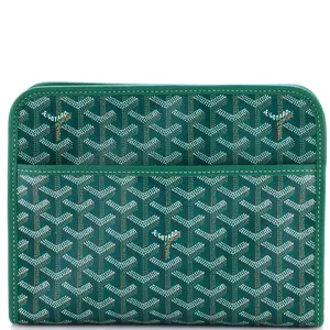 Pre-owned Goyard Canvas Coated Clutches & Wristlets Jouvence Toiletry Pouch Coated Canvas by Rebag