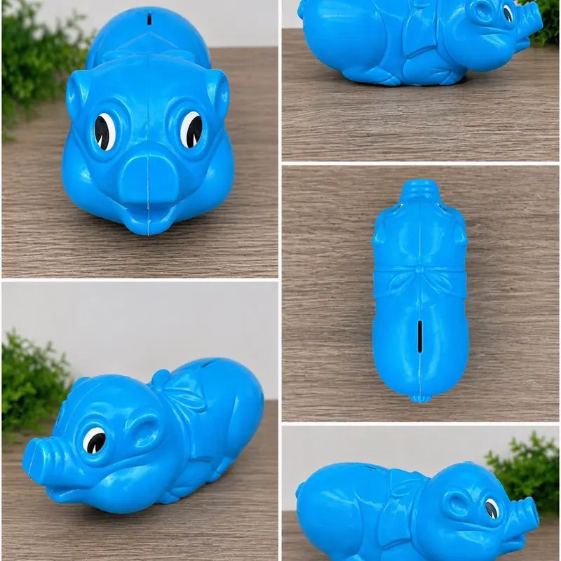Piggy Bank Assorted Colors Plastic Coin Bank for Kids and Adults