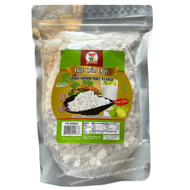 Happy Elephant Arrowroot Starch (Bột Sắn Dây) 17.6oz