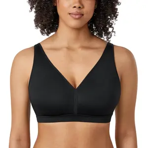 AISILIN Women's Plus Size Wireless Bra Support Comfort Full Coverage Unlined No Underwire Smooth