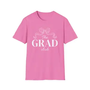 The Grad Club Gildan Unisex T-Shirt - Classic Fit, 100% Ring-Spun Cotton, Ultra-Soft, Casual Comfort, Crew Neck, Ethically Made, Oeko-Tex Certified