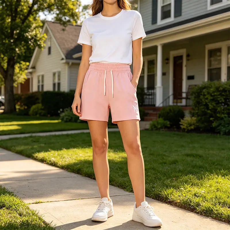 Unisex Cool Dry Fit Breathable Aesthetic Butterfly Embroidered Casual Shorts, Lightweight Drawstring Elastic Waist Side Pockets Loose Knee Streetwear Shorts, Trendy Summer Bottoms for Gym Beach Daily Travel Lounge Outfits
