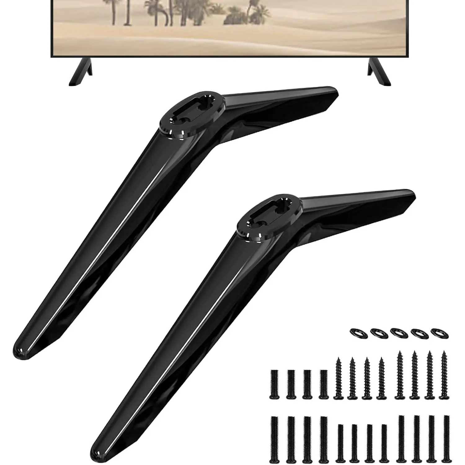 TV Legs Replacement for Toshiba TV Stand Base for Toshiba 32L310U18 32L310U19 32L310U20 32L220U 43LF421U19 50L420U TV Stand Legs for Toshiba with Screws (Upgraded Version)