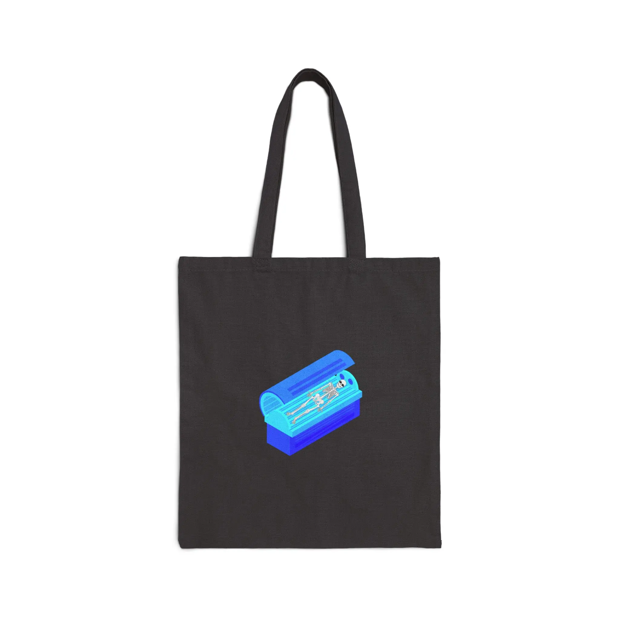 Durable Tote Bag - Tanning Bed Skelly, Tanning Bag