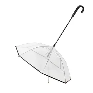 [Pet Umbrella with Leash] Rainy Day Pet Umbrella with Leash - Keep Dog Dry and Comfortable