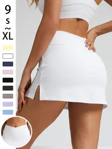 Tight-Fitting Quick-Dry Tennis Skirt, Running Fitness Skirt, Anti-Exposure Fake Two-Piece Sport Mini Skirt for Women, Quick Drying Skort