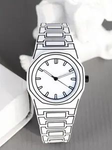 A popular men's cartoon anime line white silicon tape skin friendly soft simple personality versatile recognition high fashion piece quartz wristwatch Fashionable Watches