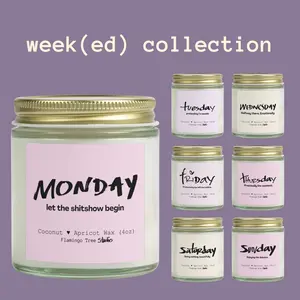 Funny Desk Candles – Coconut Wax Candles for Every Workday Mood | Office Humorous Gifts | Funny Candles | Viral Candle | Trendy Candles |  MONDAY candle | Let the Sh*t Show Begin