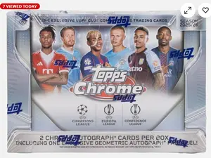 2025-26 Topps Chrome UEFA Soccer Breakers Delight Box
