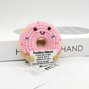Hand-Crocheted Donut Emotional Support Plushie