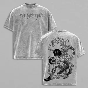 Rin Itoshi 09 Striker Vintage Washed T-Shirt, Manga Soccer Aesthetic Tee, Oversized Streetwear Heavy Cotton Top, Gift for Anime Fan, Blue Lock Inspired Anime Shirt