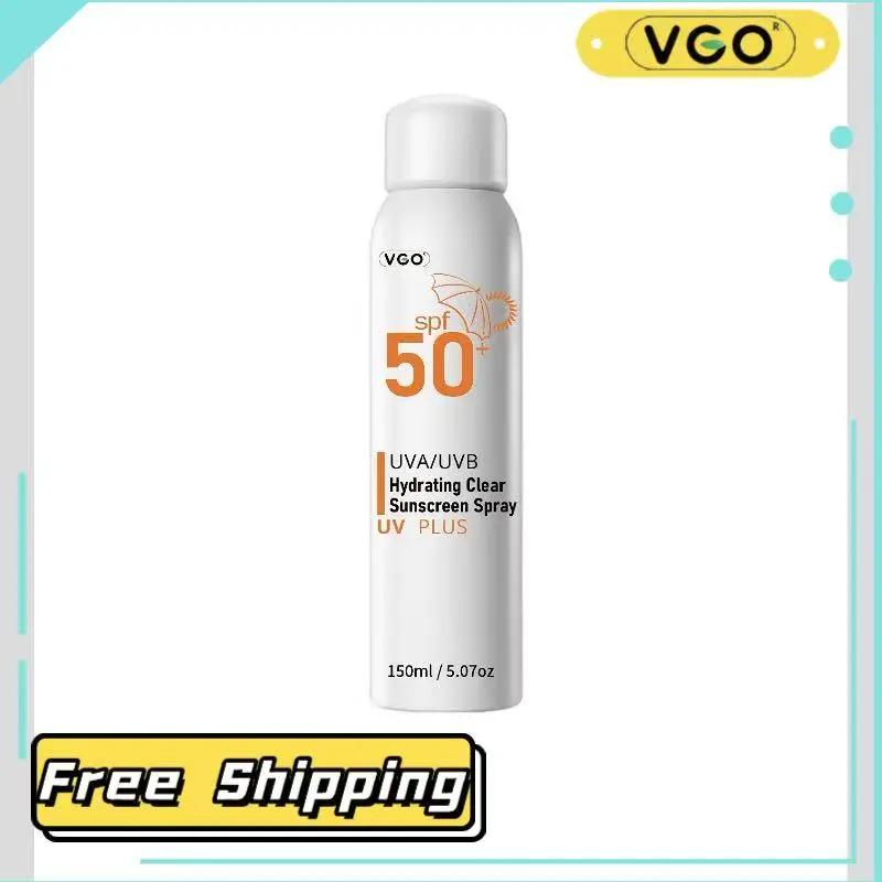 VGO Water Moisturizing Transparent Sunscreen spray SPF50 150ml/5.07oz SPF50+PA++long-term protection all day, full band UVA/UVB FC-052