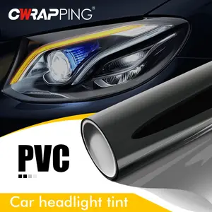 Car Sticker Headlight Tint Self-adhesive PVC Car Light Film Smoke Fog Vinyl Film Light Taillight Tint Waterproof Car Accessories