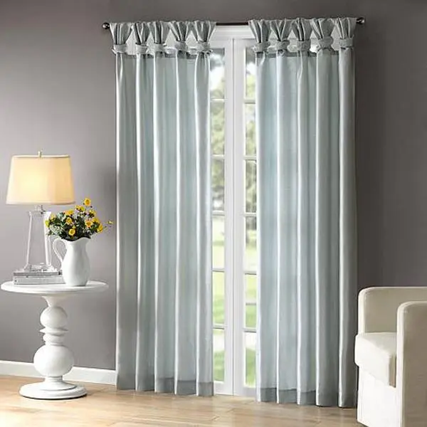 Madison Park Window Curtain 95" Panel Dusty Aqua