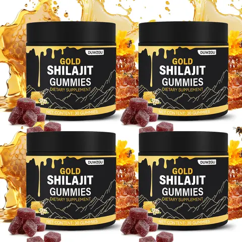 Organic Manuka Honey Shilajit Gummies | Energy & Stamina Support for Sports & Fitness | 30 Count