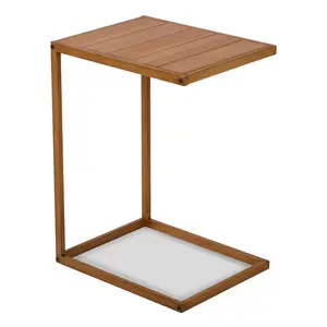 Modern Outdoor C-Shape Stand | Sleek Patio Furniture | Perfect for Poolside & Porch, Contemporary Outdoor Furniture, Patio Table, Modern Table, Small Table, Garden