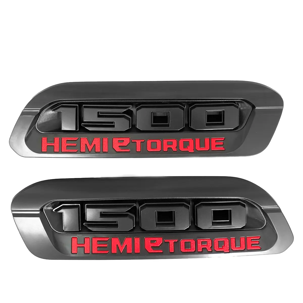 RAM 1500 eTorque Hood Emblem Set for 2019–2024 | Left & Right Exterior Replacement Badges | Fits 5.7L HEMI Heavy Duty Models
