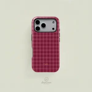 Plaid Classic Grid Phone Case, Casing, Shockproof, Durable Two-In-One Protection, Fits iPhone 17 16 15 14 13 12 Pro Max, Samsung Galaxy S25 S24 S23 S22 Ultra Series, Accessories, Smartphone, Protector, Cover, Protective, Cellphone, Tpu Shell
