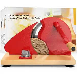 Manual Bread Slicer for Homemade Sourdough Bread Versatile Hand Crank Bread Slicer for Sourdough Crusty Bread Etc Stainless Steel Slicers Adjustable Width for Homemade & Commercial Use